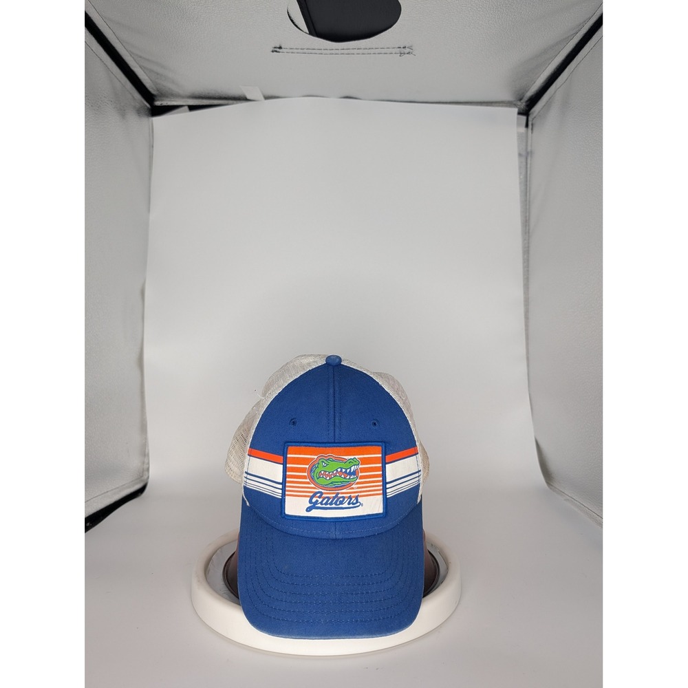 Top of the World Florida Gators Trucker Hat Blue White Mesh Snapback Cap